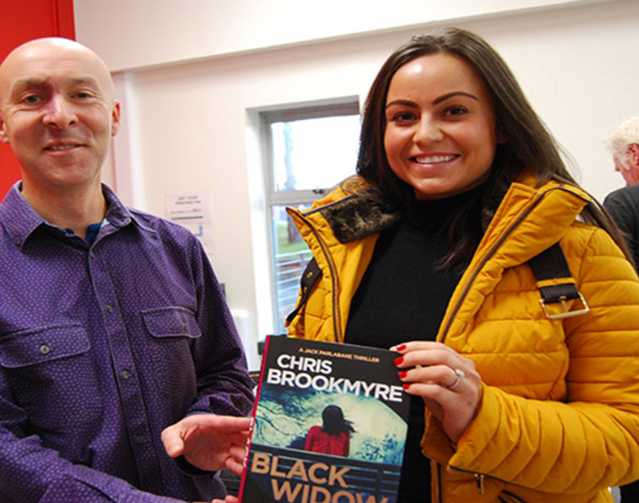 Christopher Brookmyre with Dawn Mooney