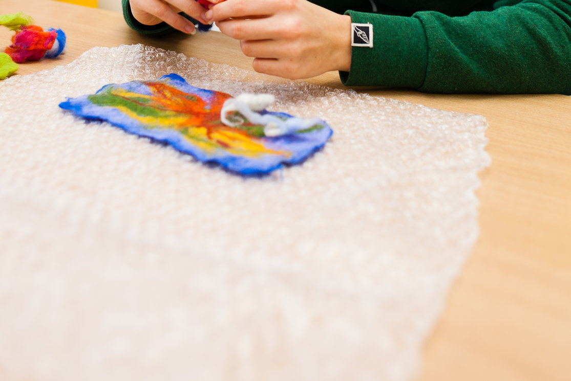 Additional support for learning. student working with coloured clays %283%29 gallery