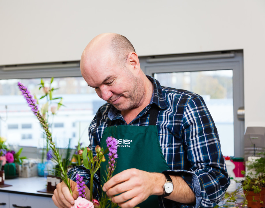 Floristry Student Wearing Apron