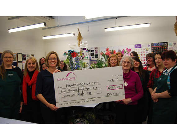 Floristry Students Raise Over £500 For Beatson Cancer Trust