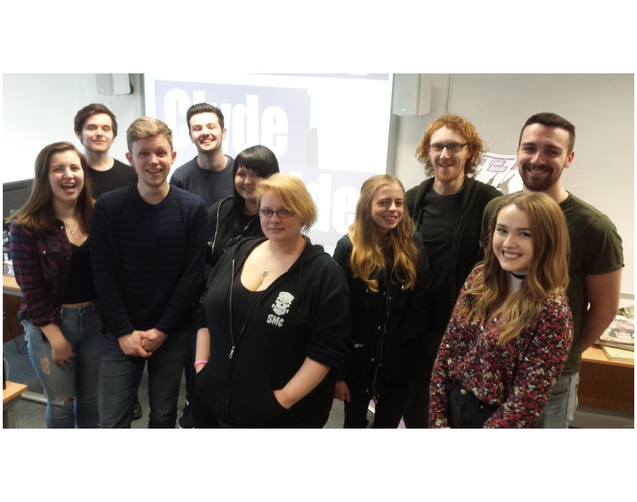 Glasgow Clyde College Journalism Students Who Produce Clyde Outside Magazine