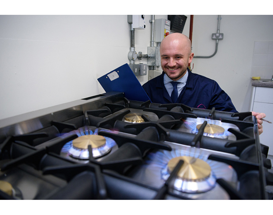 Gas Tutor Inspecting Gas Rings At New Commercial Gas Centre