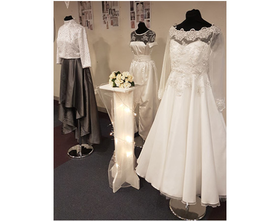 Fashion Technology Students Exhibit Bridal Gowns At Mid-Term Showcase