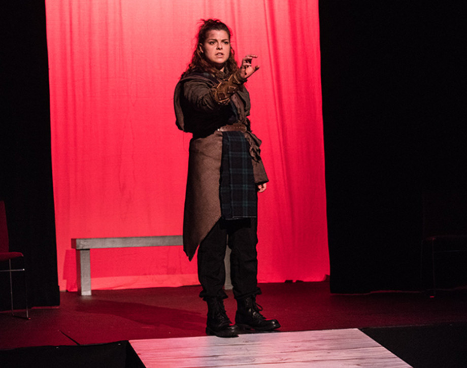 Misha McCullagh As Macbeth In Student Production Of The Scottish Play