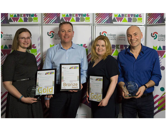 Glasgow Clyde College Marketing Team Win Double Gold At CDN Awards