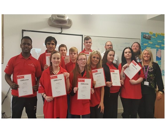 Princes Trust Team Celebrate Completion Of Programme