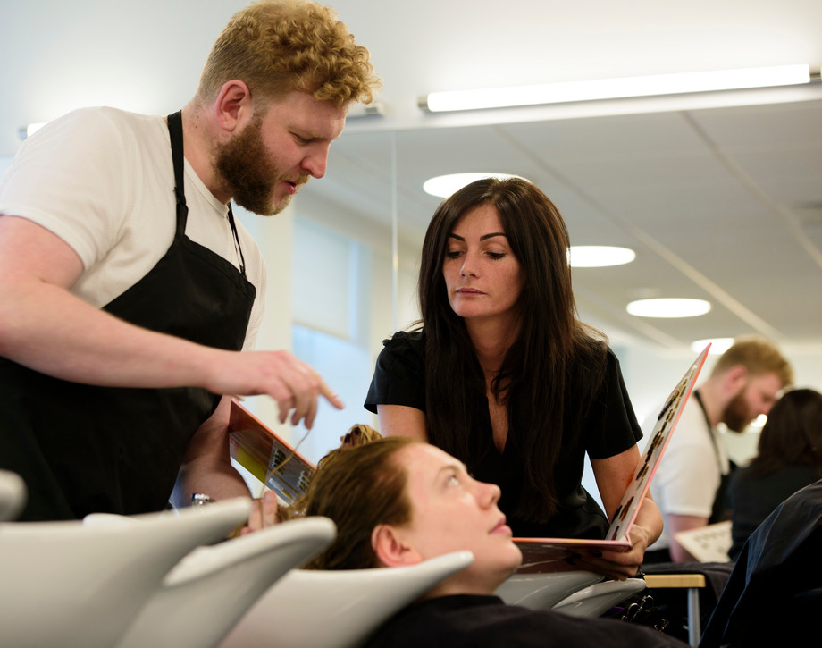 Students In Hairdressing Salon