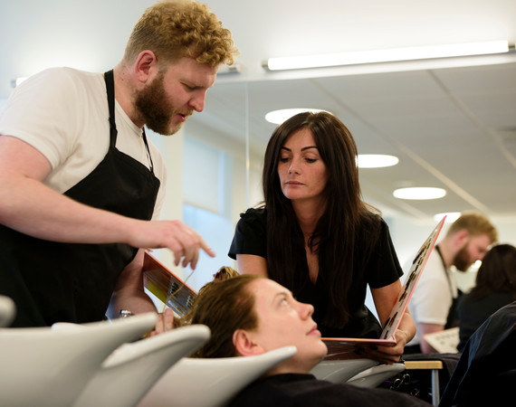 Students In Hairdressing Salon