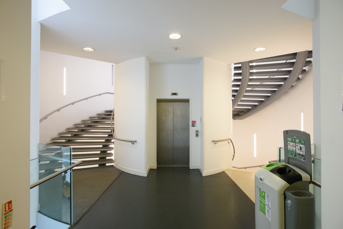 Anniesland spiral stairwell gallery