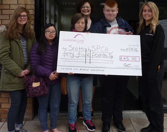 Learning For Independence Students Raise Funds For Scottish SPCA
