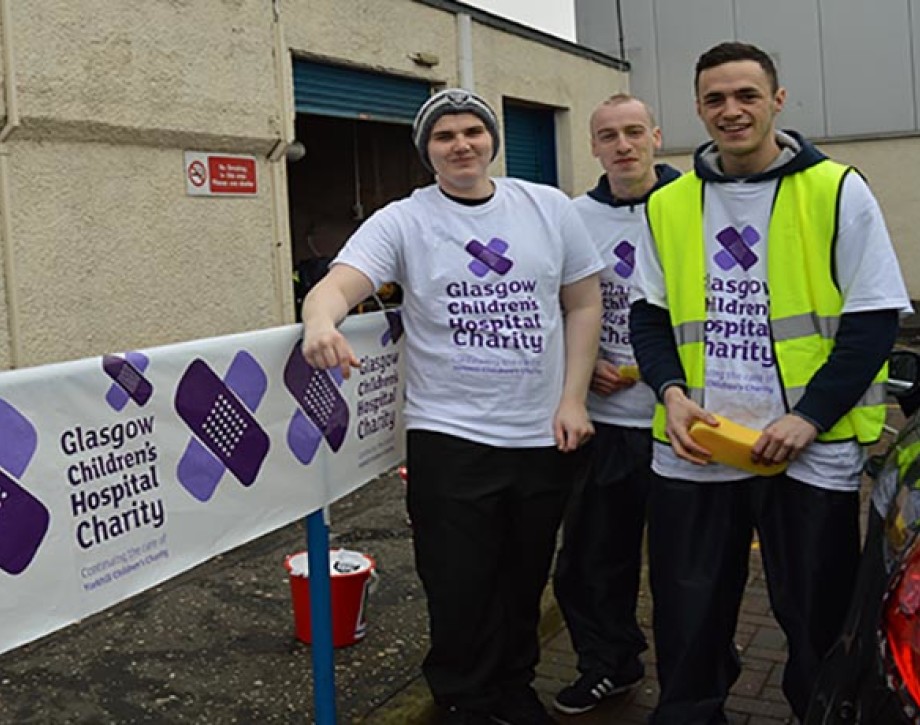 Students Wash Up For Glasgow Children's Hospital Charity