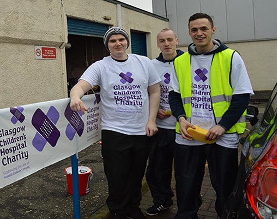 Students Wash Up For Glasgow Children's Hospital Charity