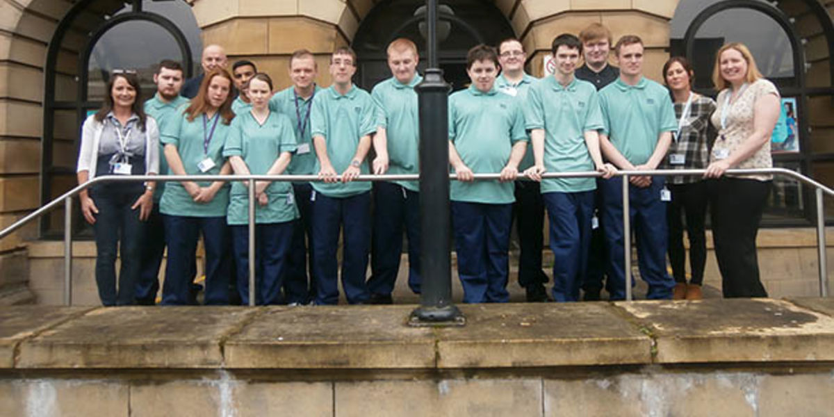 Students on work placements at project search