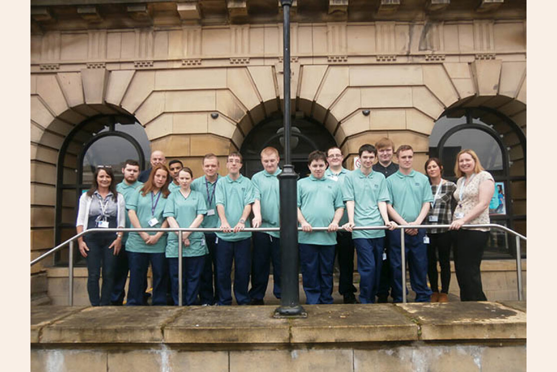 Project search students on work placement at nhs gallery