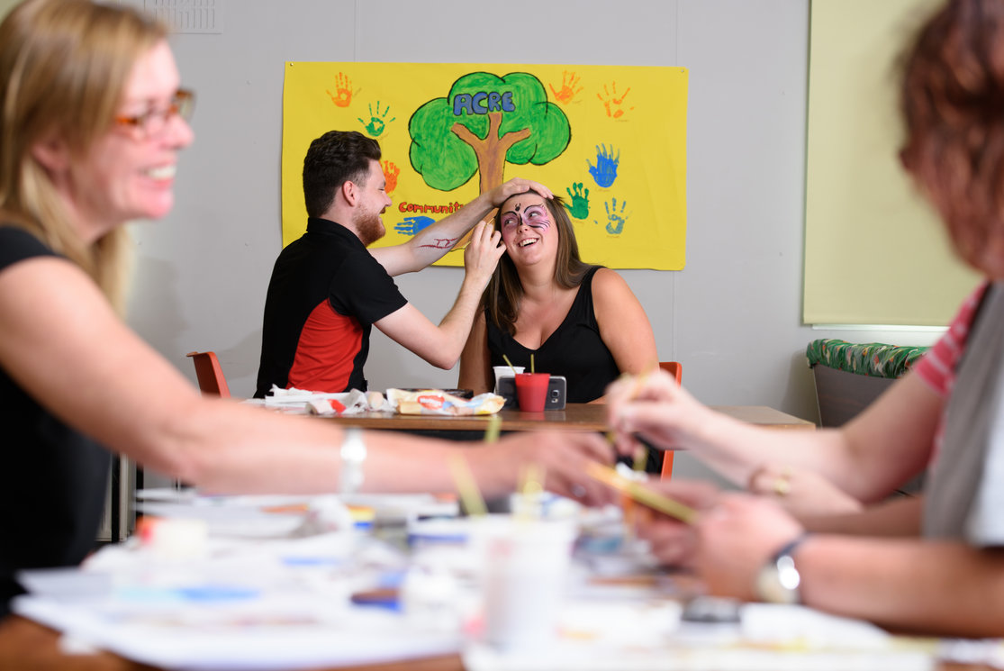 Community class face painting class gallery