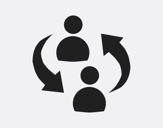 icon showing two people communicating