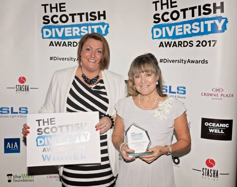 Glasgow Clyde College wins at the Scottish Diversity Awards