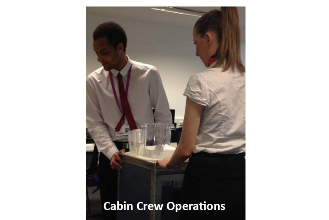 Cabin crew with text gallery