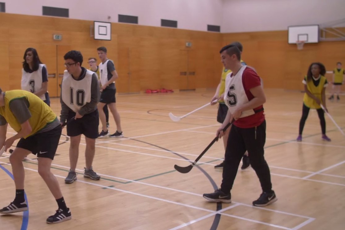 Secondary school pupils hockey