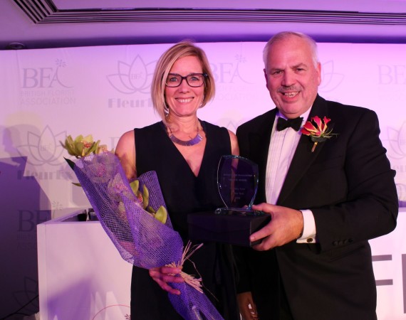 Jayne Buet Floristry Tutor of the Year winner