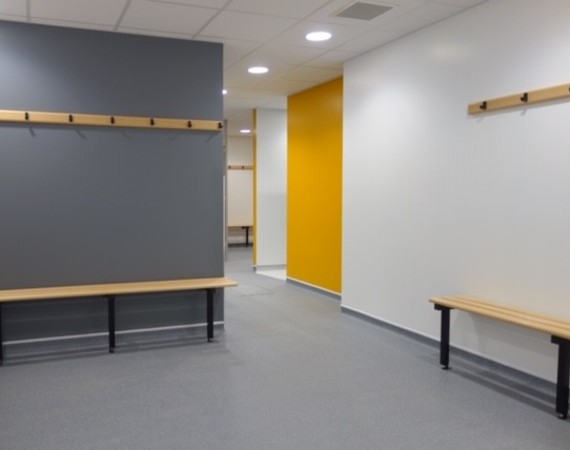 Cardonald Sports Facilities upgrade changing rooms
