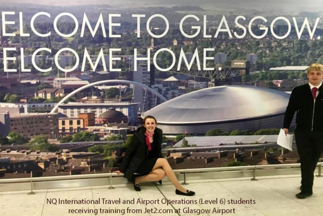 Travel and tourism students at glasgow airport 2 gallery