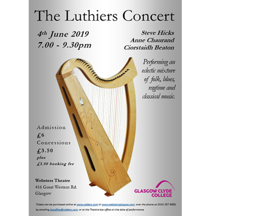 Luthiers glasgow clyde college poster