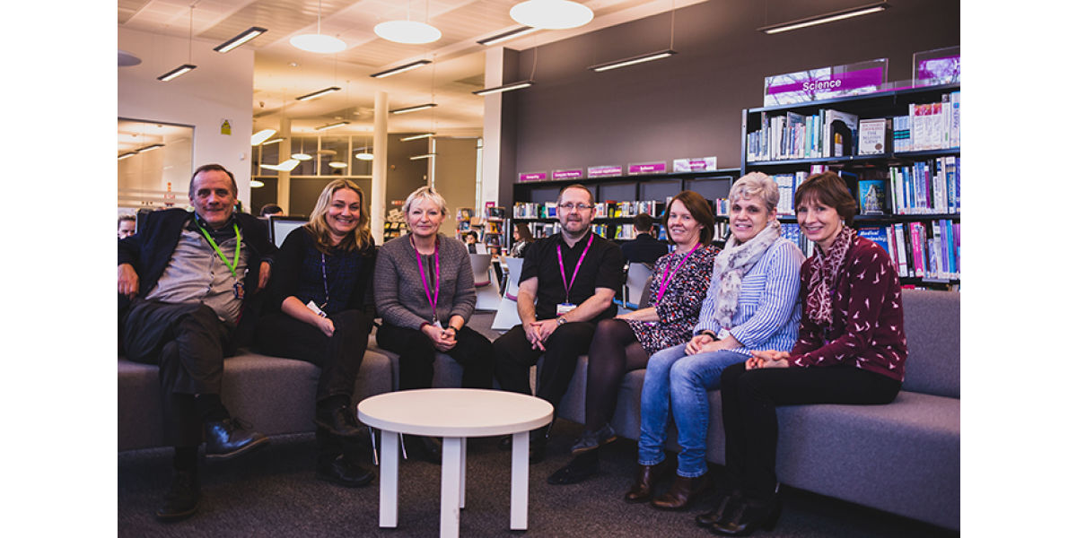 Staff at Anniesland campus