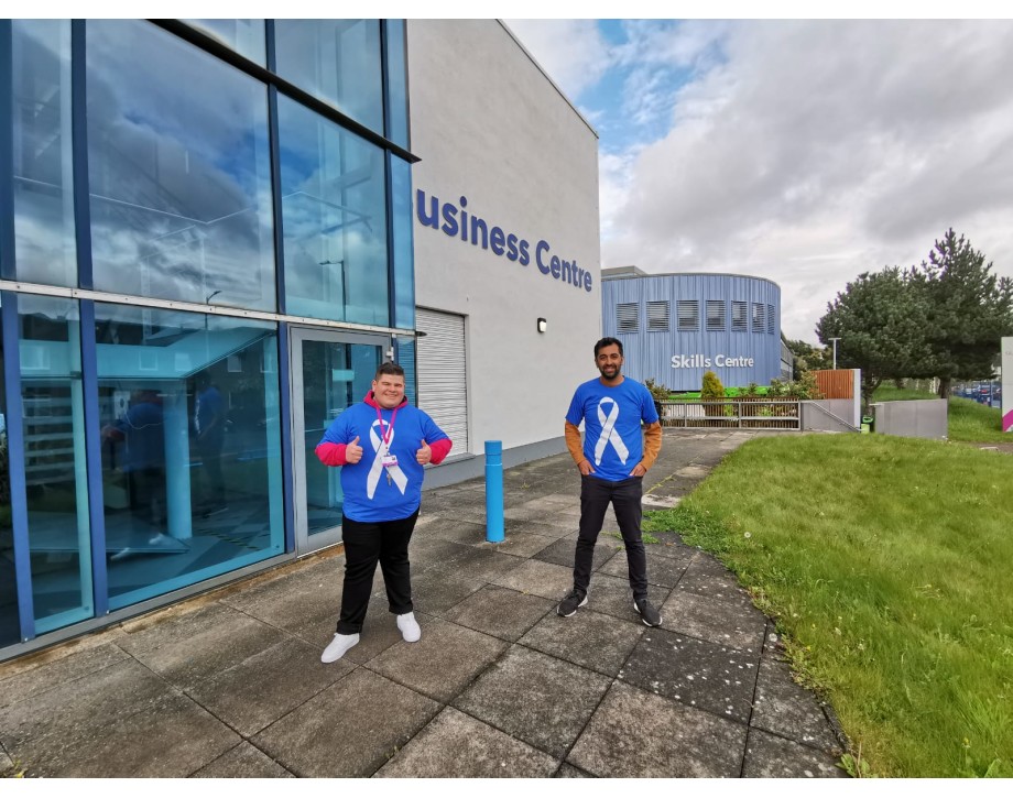 Kacper with Humza Yousaf