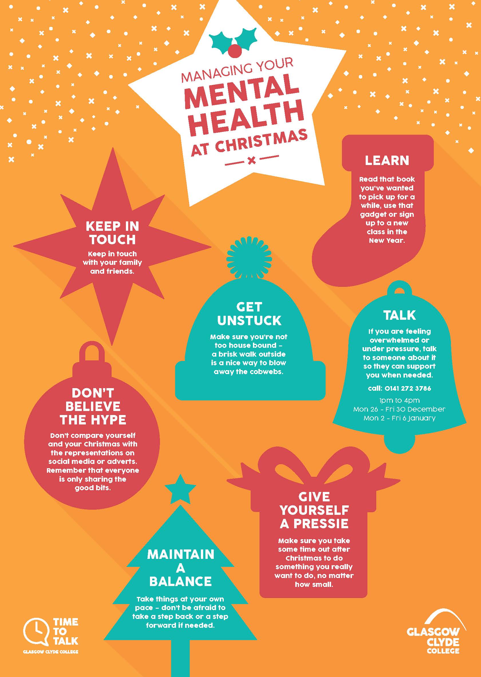 Mental Health at Christmas poster no crop