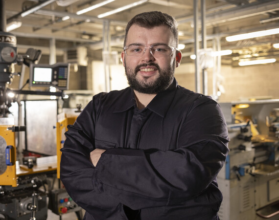 Male engineering student