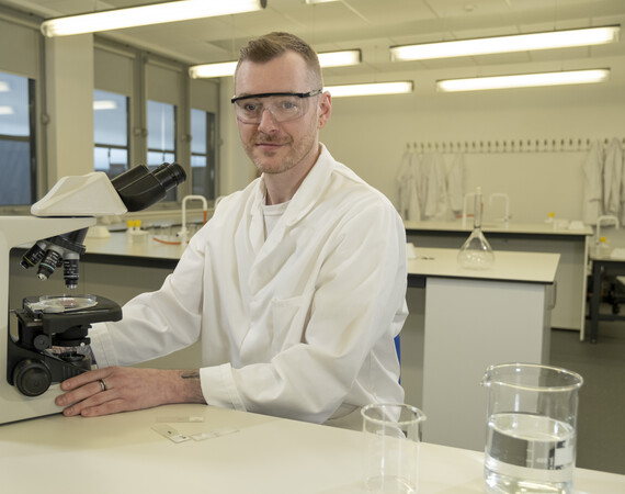 male science student