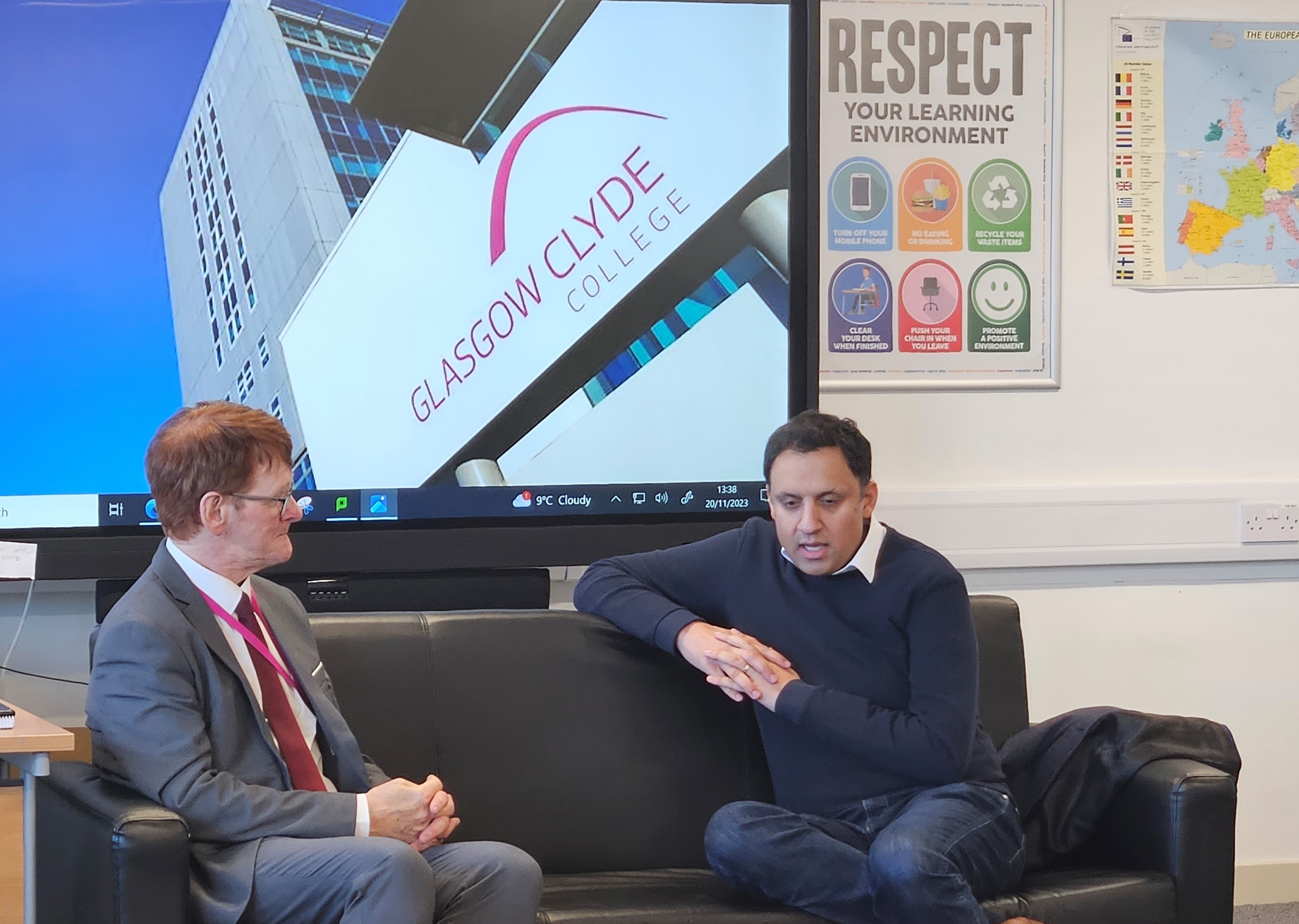 Charles Fletcher and Anas Sarwar