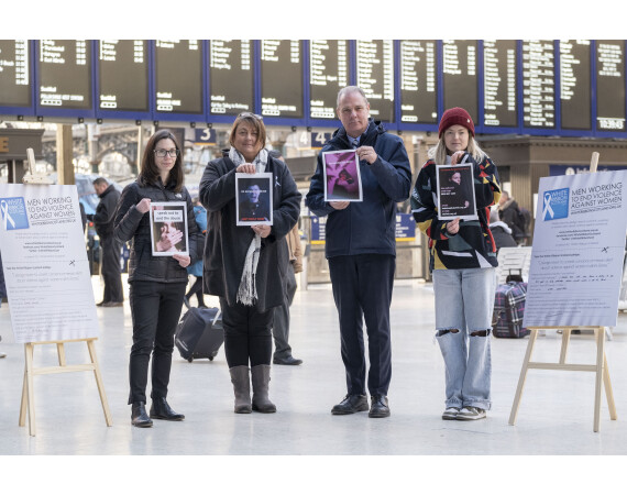 Student artwork to support white Ribbon Scotland and ScotRail partnership