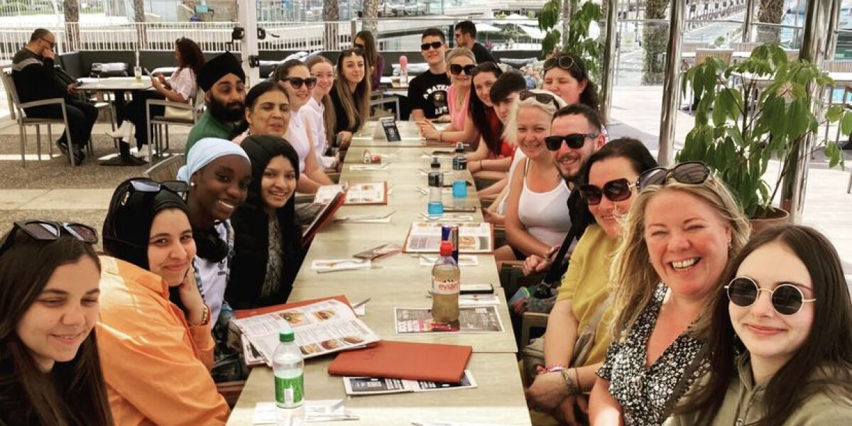 Travel and Tourism  students on study visit to Spain