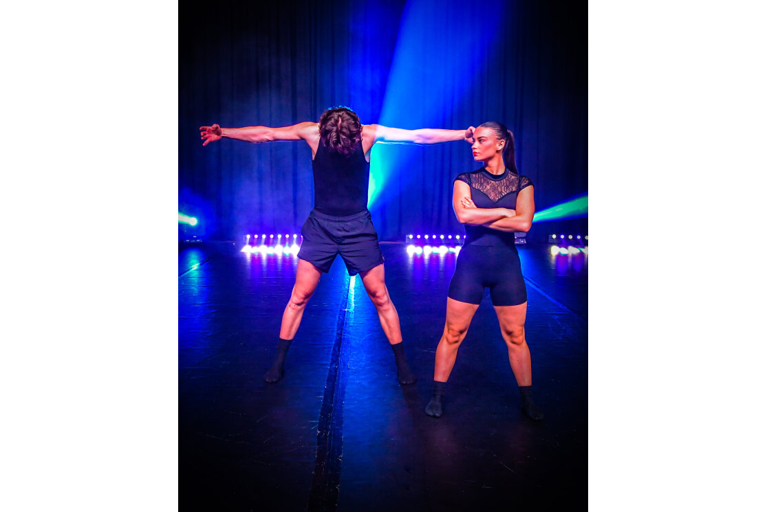 Male and female dancers at pulse performance gallery