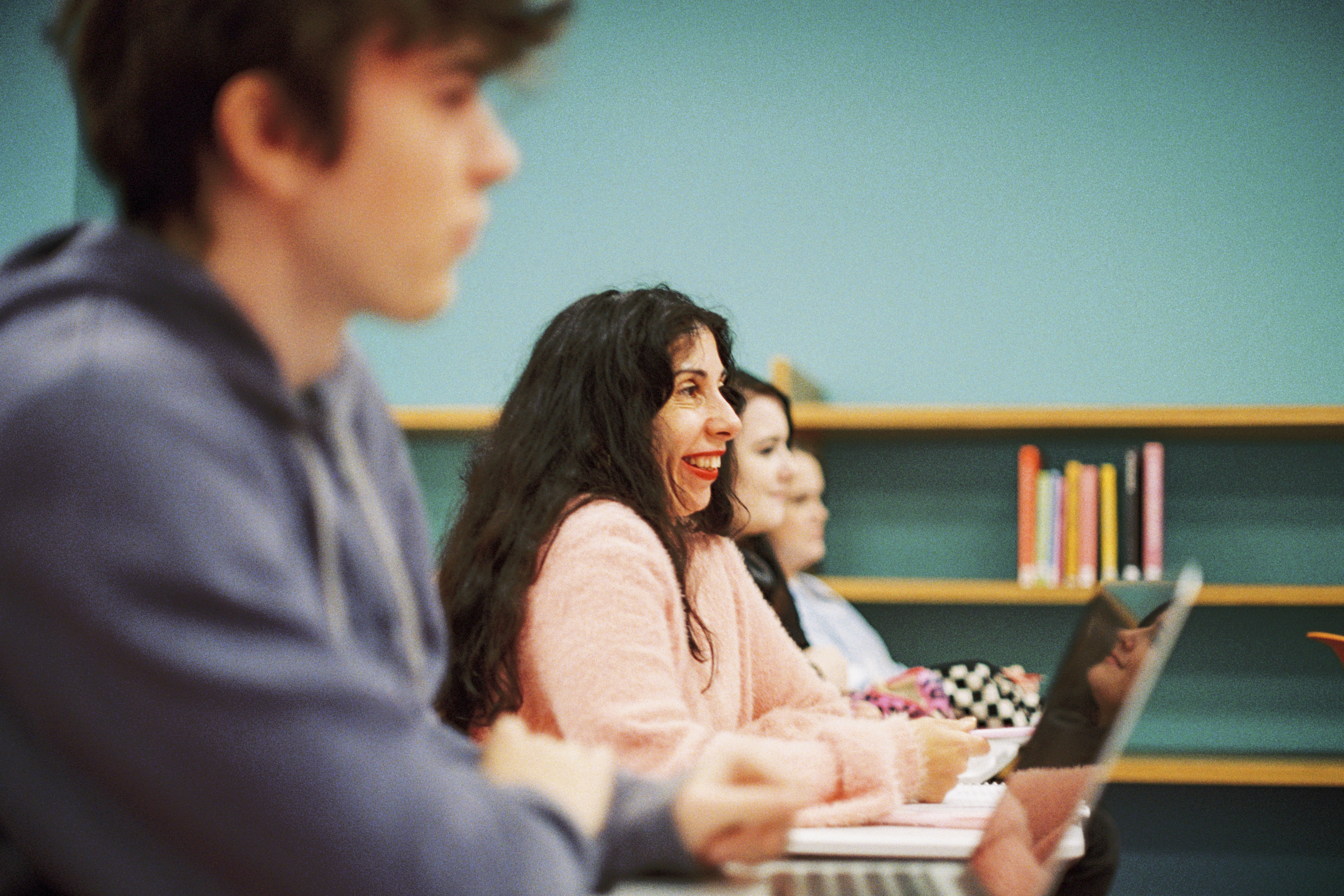 Group of students listening in class