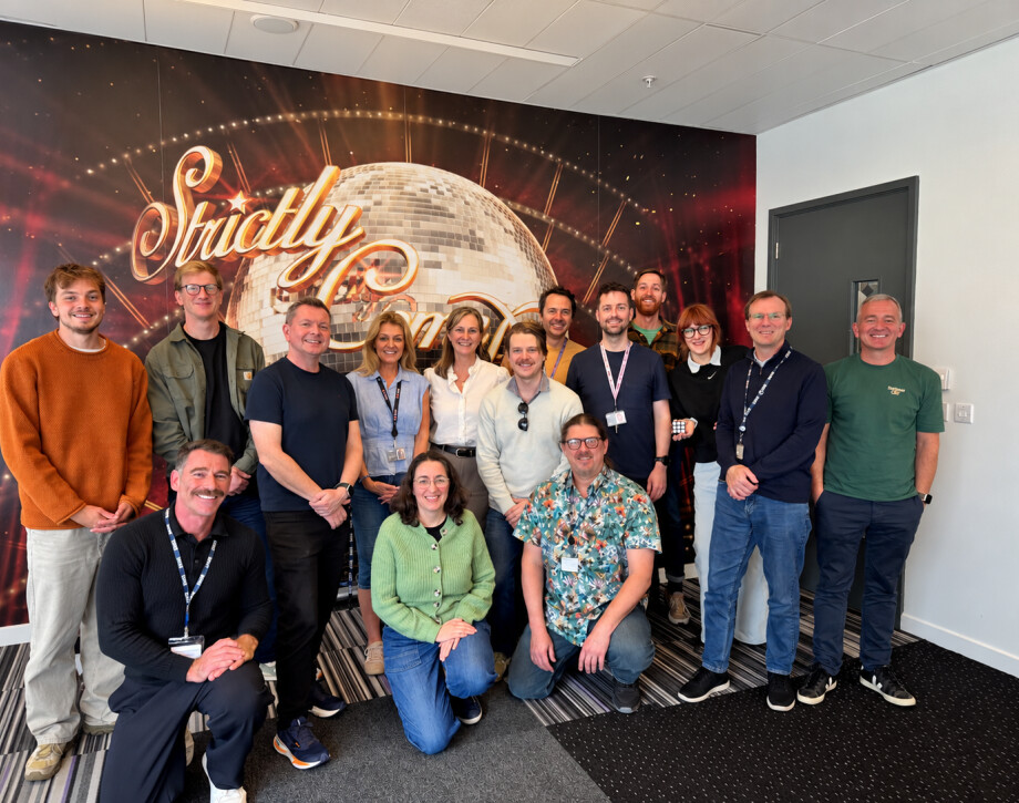 Image shows participants in training course at the BBC